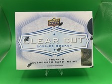 2024-25 UPPER DECK CLEAR CUT HOCKEY FACTORY SEALED HOBBY BOX