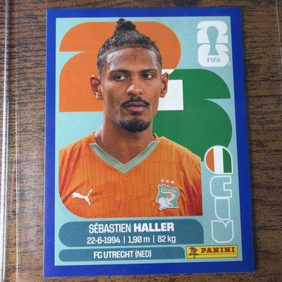 2026 Panini World Cup Stickers Sebastien Haller BLUE PARALLEL CIV 16 Ivory Coast