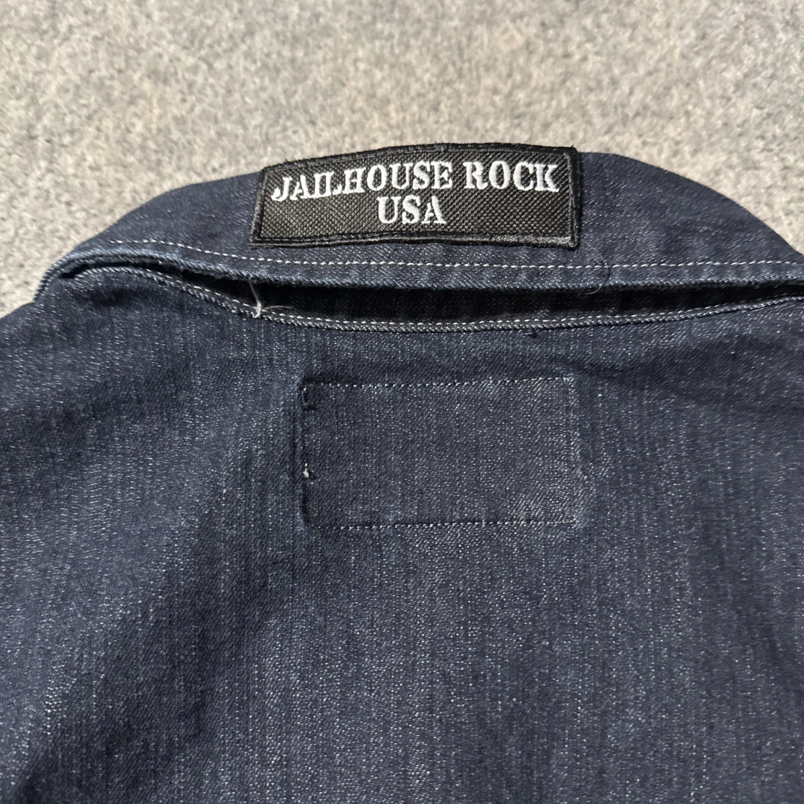 Duluth Trading Co 40 Grit Mens XL Elvis Jailhouse Rock 6240 Denim Chore Jacket - product detail image 6