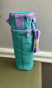 Tupperware Vintage Insulated BABY BOTTLE CARRIER Zippered Tote Bag - New 