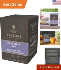 Earl Grey, Black Tea, Individually Wrapped Bags, 20 Count Pack of 1, Fragrant...