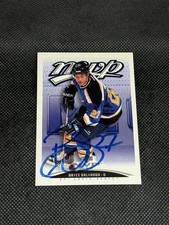 Bryce Salvador 2003-04 MVP UD St. Louis Blues Signed Auto Card #368 ~ COA