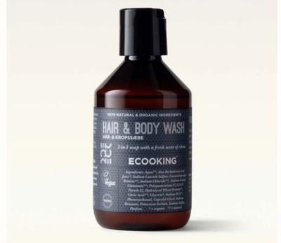 Ecooking Men Hair & Body Wash 250 ml 2 in 1 Seife Vegan Versand mit Sendungsverfolgung
