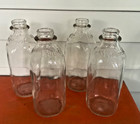 Vintage Sealtest 4 (1) Quart Milk Bottle Clear Glass Duraglas Embossed Square 9" — photo 1