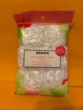 Adama Clear Plastic Head Caps 30 count Disposal Shower Cap