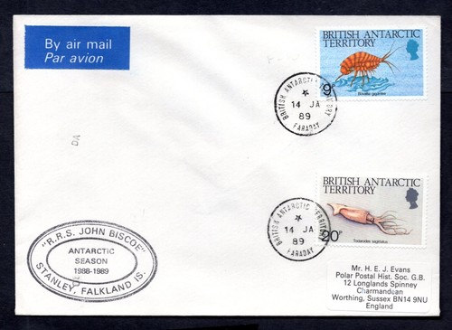 Territorio Antartico Britannico - 1989 RRS John Biscoe Faraday Base Cover