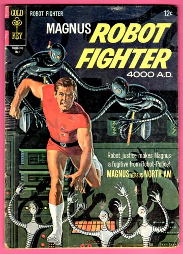 Magnus Robot Fighter # 18 (3.0) 6/1967 Gold Key 12c Silver-Age Comic  🤖