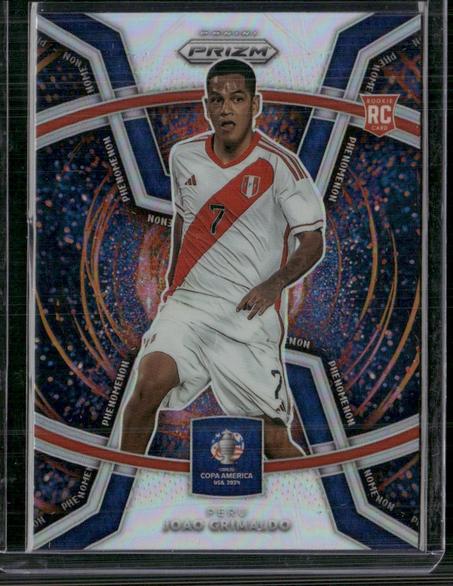 2024 Panini Prizm CONMEBOL Copa America #35 Joao Grimaldo Phenomenon Silver
