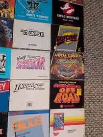 Lote 50 Nintendo NES Manual de instrucciones Folleto Cazafantasmas Kirby Godzilla 