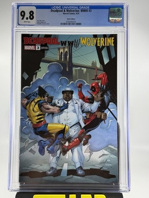 Deadpool Wolverine WWIII #3 CGC 9.8 Hustl Edition Variant COA 3000 Notorious BIG