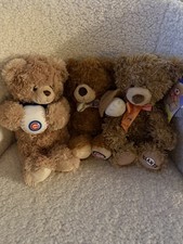 Build A Bear Plush Chicago Cubs Baseball Teddy Stuffed Animal 3 bears