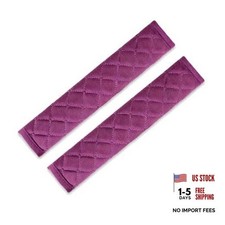 Soft Auto Seat Belt Cover 2PCS, Shoulder Neck Chest Protector Pads for a Purple