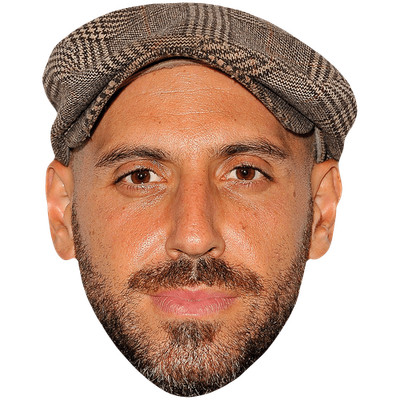 Ibrahim Renno (Flat Cap) Big Head. Größer als das Leben Maske.