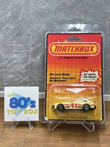 1983 Matchbox No. 39 White Toyota Supra Get Behind the Wheel Carded Vintage