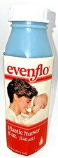 Evenflo Plastic Nurser baby bottle 8oz 240ml Light Blue VTG Vintage 1989