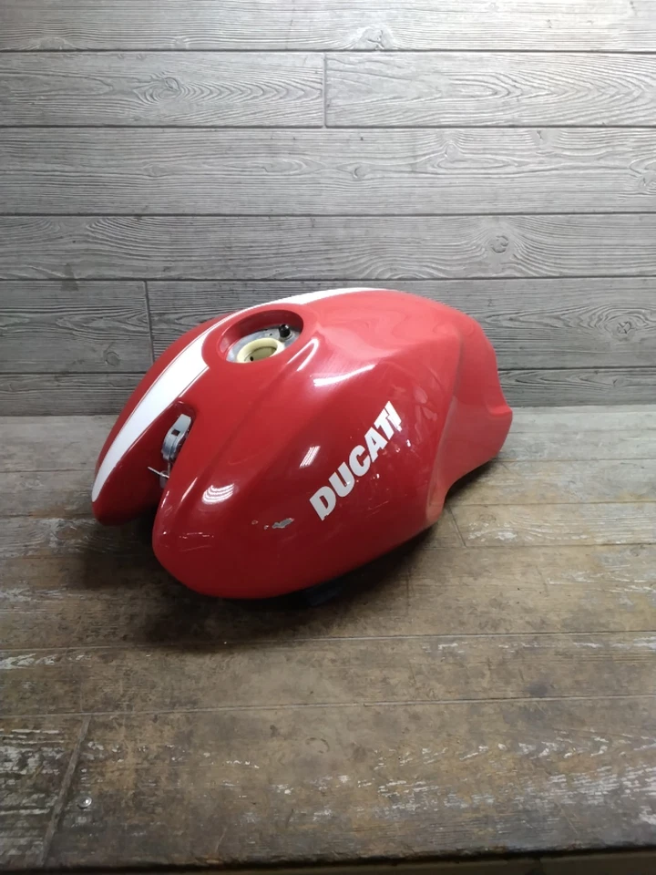 Ducati Monster S2R 800 2007 07 05-08 gasolina combustible tanque gasolina rojo|blanco OEM Italia Foto 3 de 4