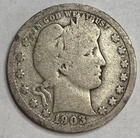 1903 - Barber Silver Quarter 25c - Good Exact Coin Imaged #BAR147