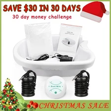 Ionic Detox Foot Ion Cleanse Spa Bath massager Machine With Footbath Tub Basin