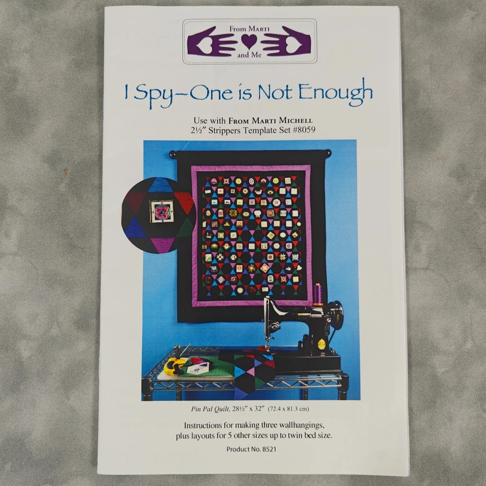 From Marti Michell Pattern 8521 I Spy - One is Not Enough Quilt Instructions - Image 2 of 3