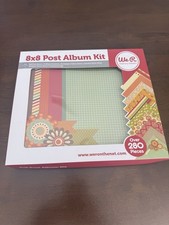 SCRAPBOOK Album We R Memory Keepers -Post 8 x 8 Album Kit 10 design 280 pcs