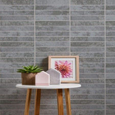 AS Creation Tile Effect Grey Silver Kitchen Bathroom Wallpaper 34818-3