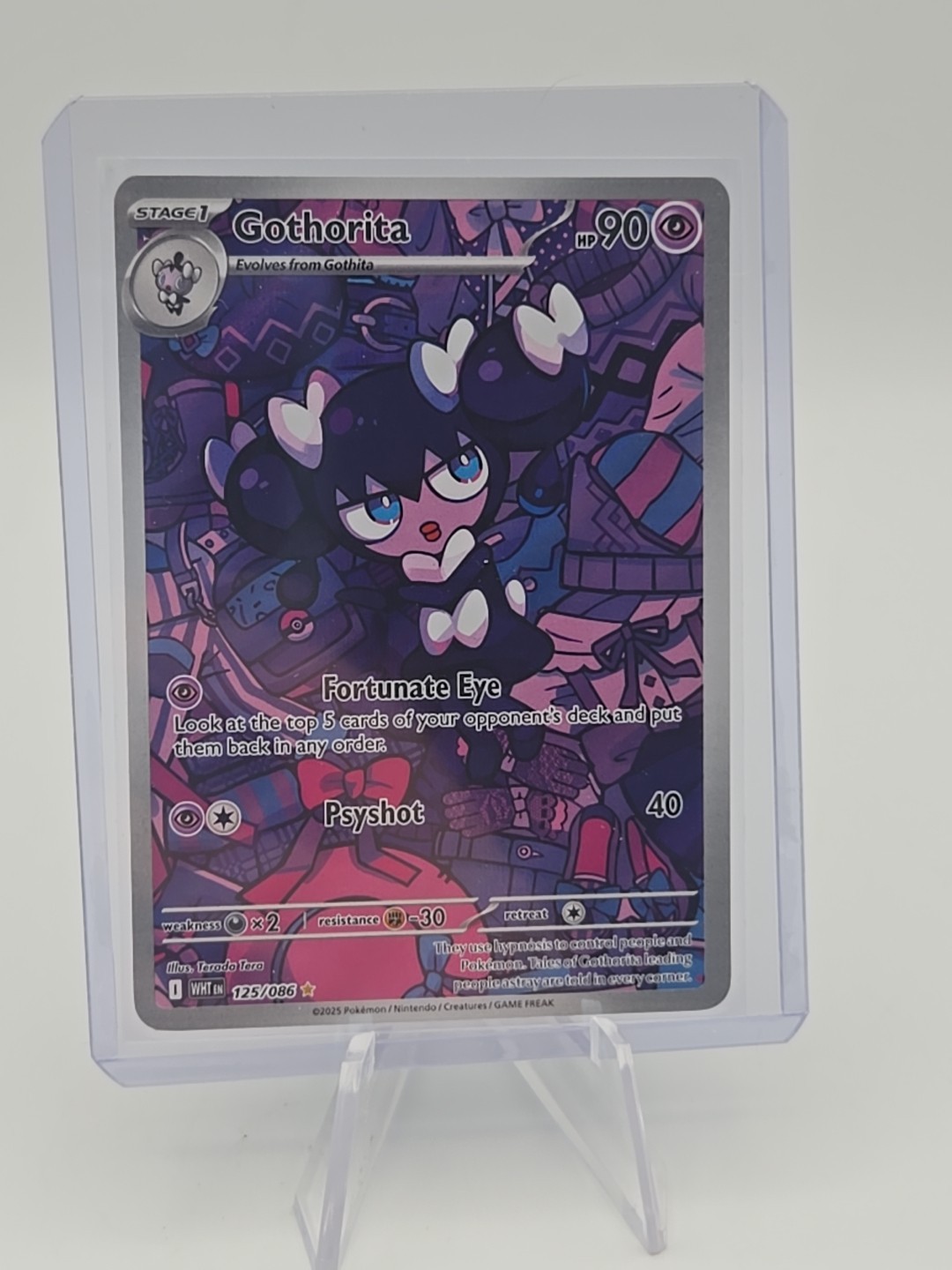 MINT 🔥 Pokemon TCG English White Flare Gothorita 125/086 Illustration Rare