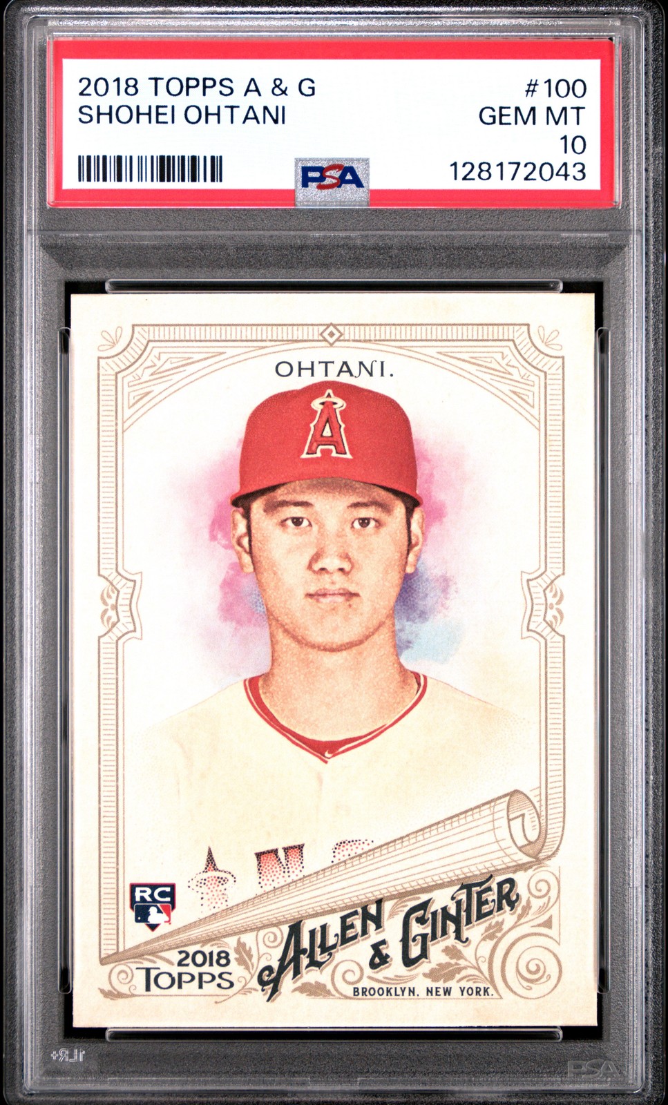 2018 ALLEN & GINTER #100 SHOHEI OHTANI ROOKIE RC PSA 10