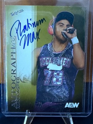 2025 AEW Metal Universe Autographics Max Caster On-Card Auto