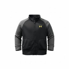 Under Armour Boys Black Gray Track Jacket Size 2T