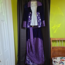 Titanic Rose DeWitt Bukater Cosplay Costume Titanic Dress Purple Rose Flying ...