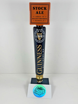 Guinness Stock Ale Bullet Bourbon Barrel Aged Stout Draft Beer Tap Handle