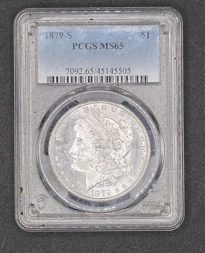 1879-S Morgan Dollar | PCGS MS65 | Beautiful White Lustrous Coin!