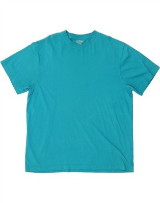 L.L.BEAN Herren Traditional Fit T-Shirt Oberteil XL Türkis Baumwolle AM09