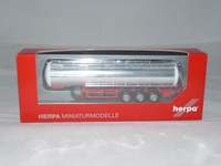 Herpa 076180 Lebensmittelchromtank-Auflieger, Unbedruckt 1:87 Neu + Ovp