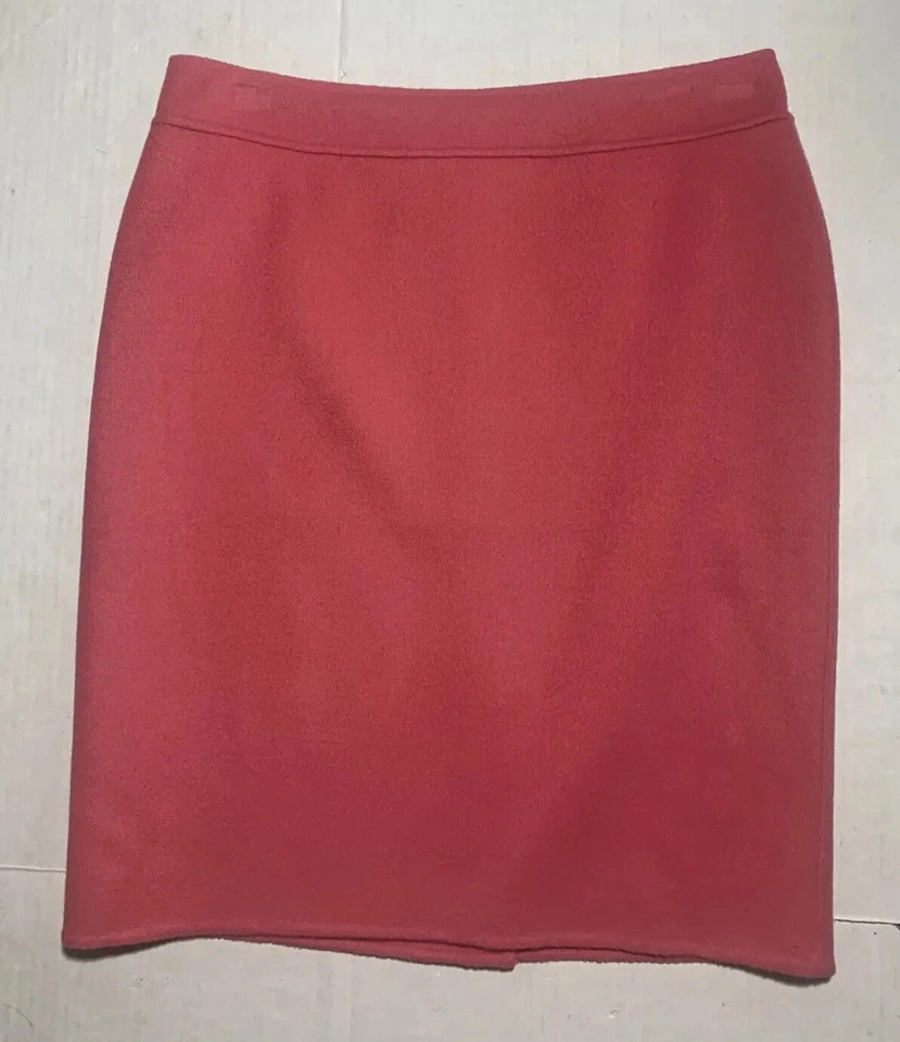 Falda TALBOTS Talla 10P Rosa Pequeña Mezcla de Lana Poliéster Forrada Lápiz Nueva con Etiquetas