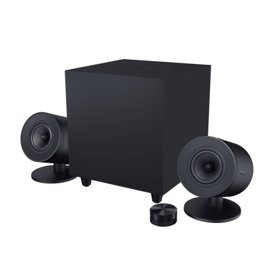 Razer Nommo V2 Pro 2.1 PC Gaming Lautsprecher mit Wireless Subwoofer Schwarz (RZ05-04