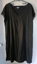 AUTOGRAPH BLACK KNEE LENGTH SHIFT DRESS LACE TRIM SIZE 20. AS NEW No Care Tag 