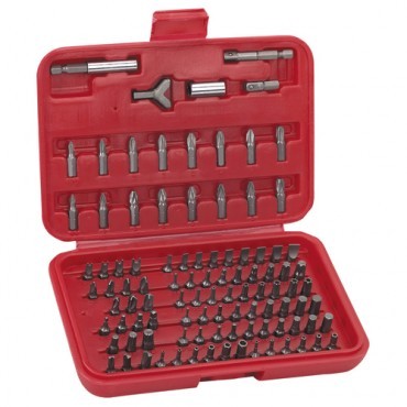 Security Bit Set Kit Hollow Hex Torx Pozi Square Phillips Drive Apex Tip & Case
