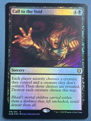 MTG Call to the Void Foil Baldur's Gate CLB NM
