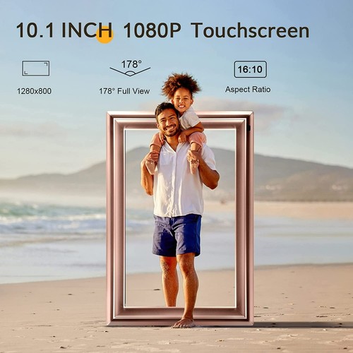 Digital Picture Frame 10.1 Inch, Smart WiFi, 16GB Storage, Auto-Rotate - Picture 2 of 6
