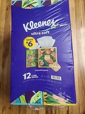 Kleenex Ultra Soft 3-Ply Facial Tissues, Cube Boxes (72 tissues/box, 12 boxes)
