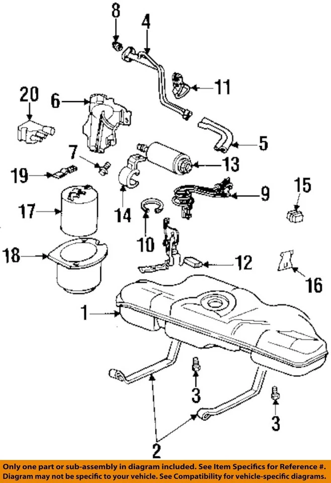 Used Fuel Pump fits: 1993 Buick Skylark Pump Assembly Grade A Foto 3 de 4