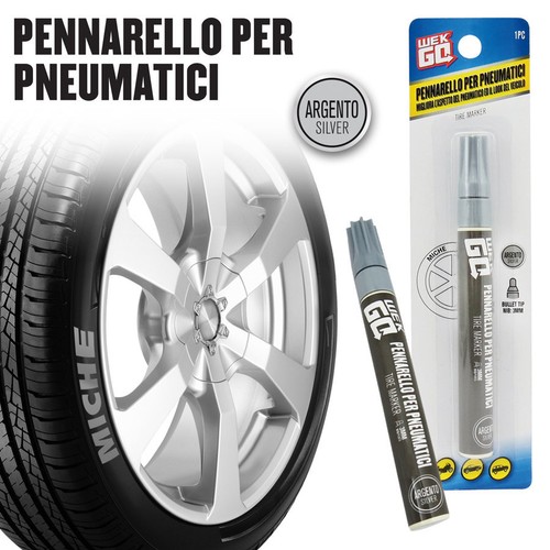 Pennarello Per Pneumatici Bianco – Penna Per Scrivere Su Gomme, Marcature Resistenti, Facili Da Usare