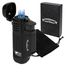 Hammersmith Work Horse Quad-Flame Torch Lighter- Black