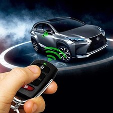 Black Remote Car Anti-Theft Alarm Vehicle Theft Protection System Keyless