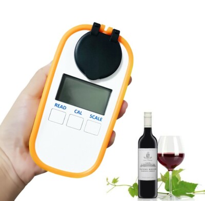Digital Wine Refractometer for Alcohol Beer Wine Crops Fruit Ripeness Testing