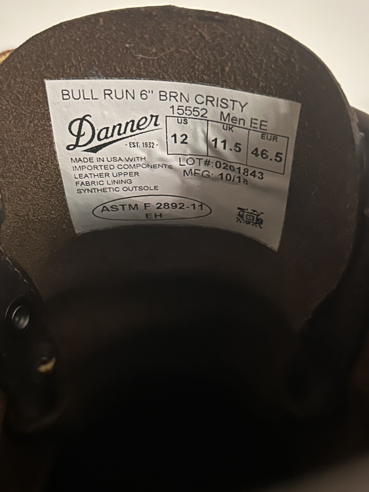DANNER&reg; BULL RUN 6" BROWN CRISTY EE PLAIN TOE WEDGE WORK BOOTS 15552