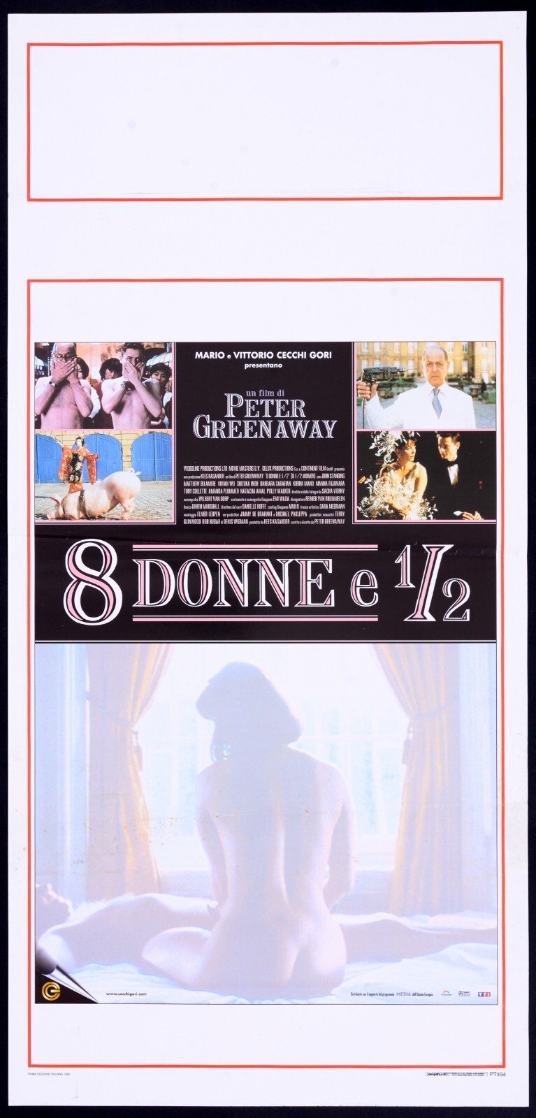 Locandina originale film 8 donne e ½ (1999) - Regia di Peter Greenaway