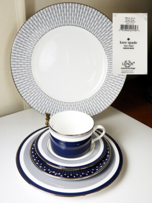 Kate Spade (Lenox) MERCER DRIVE 5 Piece Place Setting(s), NEW in