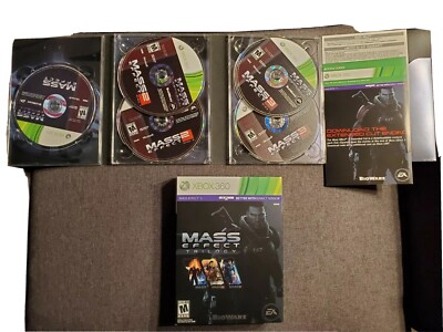 Mass Effect Trilogy (Xbox 360, 2012) Tested Brand New Condition Manuals Included